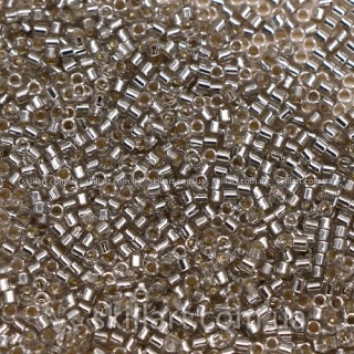 Бисер DBS-1211 Miyuki Delica Beads 15/0 (блестящий, серебристый)